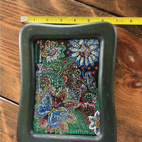 Hand painted butterflies in dot mandala style. Frame size 7”X9” - Picture 4 of 6